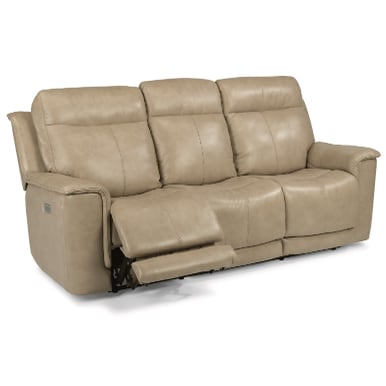 Miller Reclining Sofa Power Recline,Headrest & Lumber