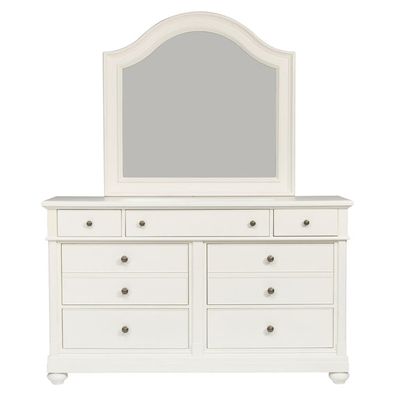 Queen Poster Bed, Dresser & Mirror, (2) Night Stand