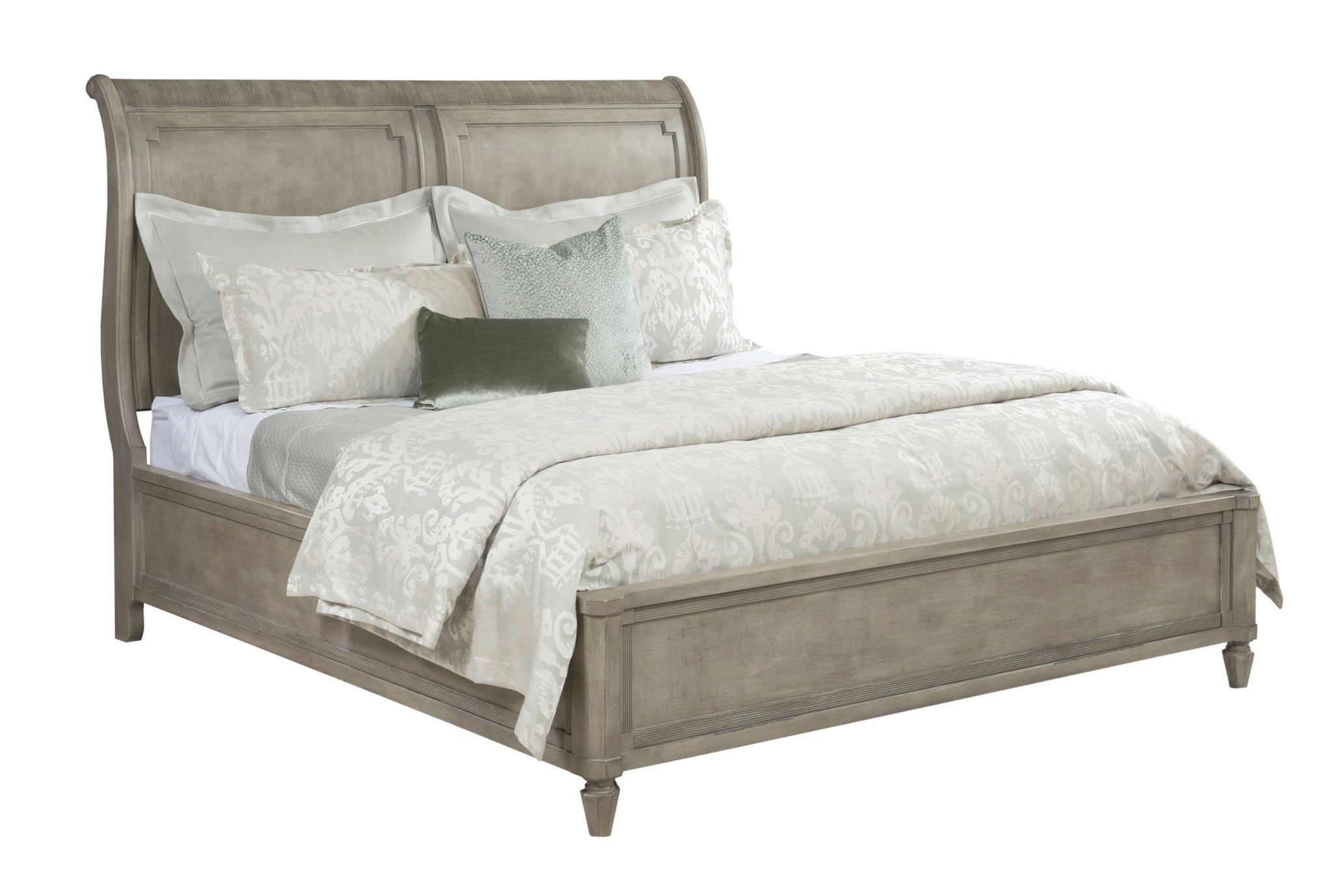 QUEEN ANNA SLEIGH BED 5/0 COMPLETE