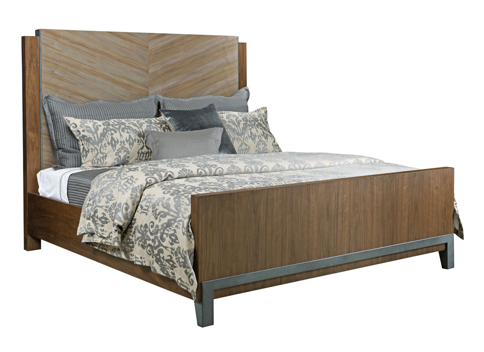 CHEVRON MAPLE QUEEN BED PACKAGE