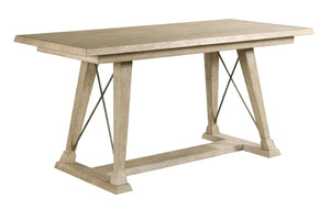 CLAYTON COUNTER HEIGHT TRESTLE TABLE-COMPLETE
