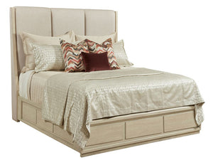 SIENA QUEEN UPHOLSTERED BED - COMPLETE