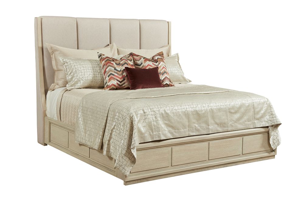 SIENA KING UPHOLSTERED BED - COMPLETE