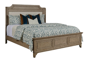 ENGELS CAL KING UPHOLSTERED BED - COMPLETE