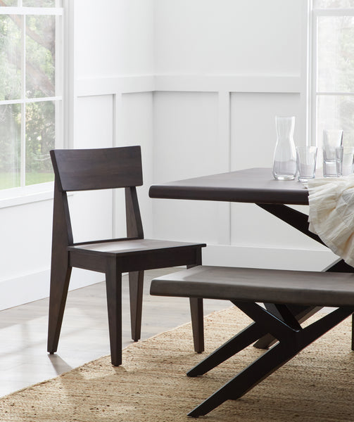 Ironwood Collection Dining Bench Dark Vinegar finish