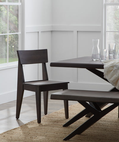 Ironwood Collection Dining Chair Dark Vinegar finish