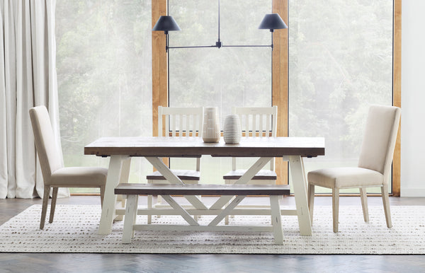 Chester Dining Chair Distressed White finish