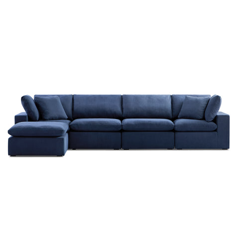 Bowe XL Chaise Shaped Sectional Slate