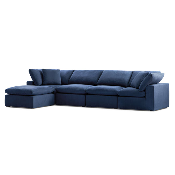Bowe XL Chaise Shaped Sectional Slate