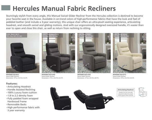Hercules Swivel Glide Recliner