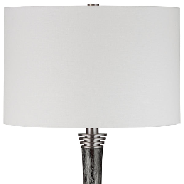 Uttermost Cosmos Charcoal Glass Buffet Lamp