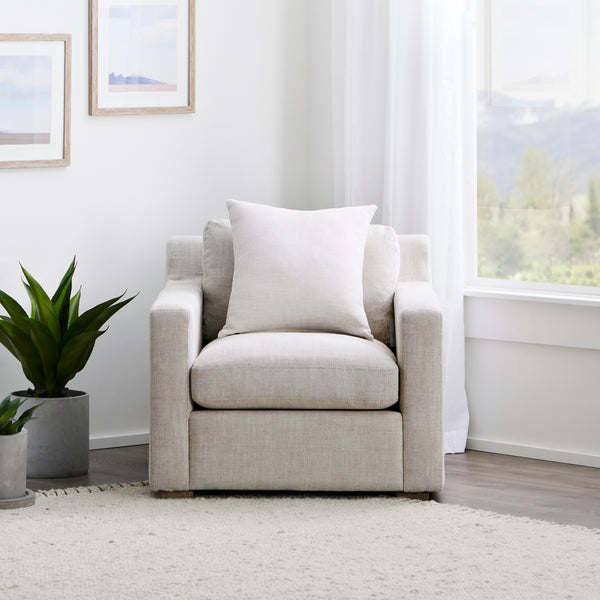 Laurel Collection Chair Oat White