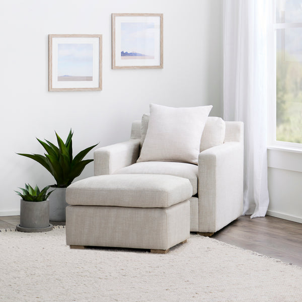 Laurel Collection Chair Oat White