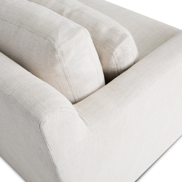 Laurel Collection Loveseat Oat White