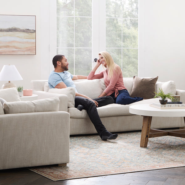 Aster Collection, Round Coffee Table Natural finish