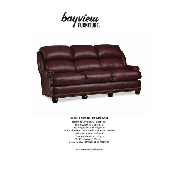 Austin High Back Sofa