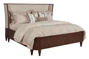 MORRIS UPHOLSTERED CAL KING BED COMPLETE