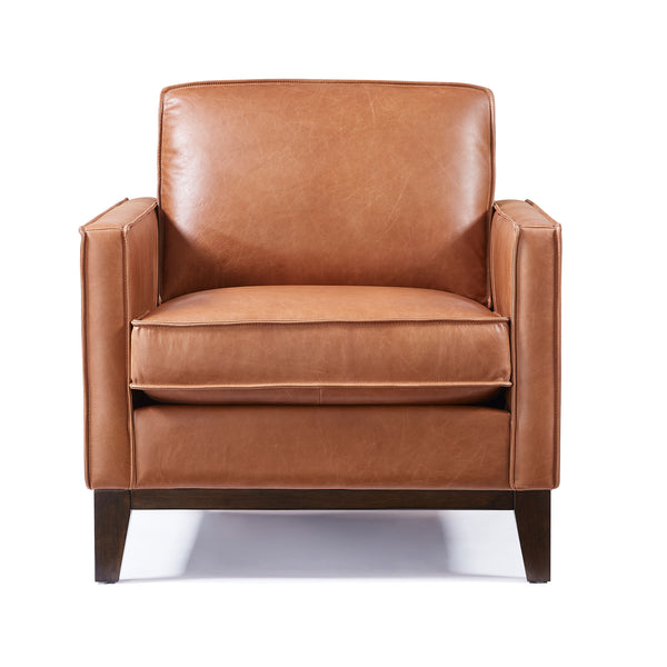 Wells Collection Chair Chestnut leather