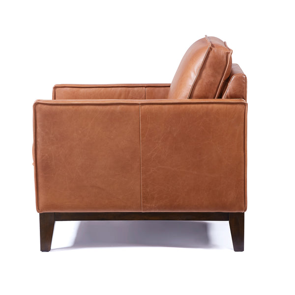 Wells Collection Chair Chestnut leather