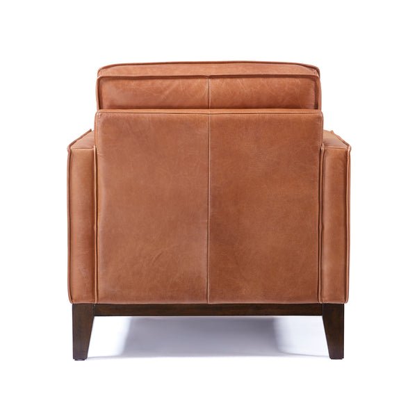Wells Collection Chair Chestnut leather