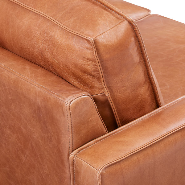 Wells Collection Chair Chestnut leather