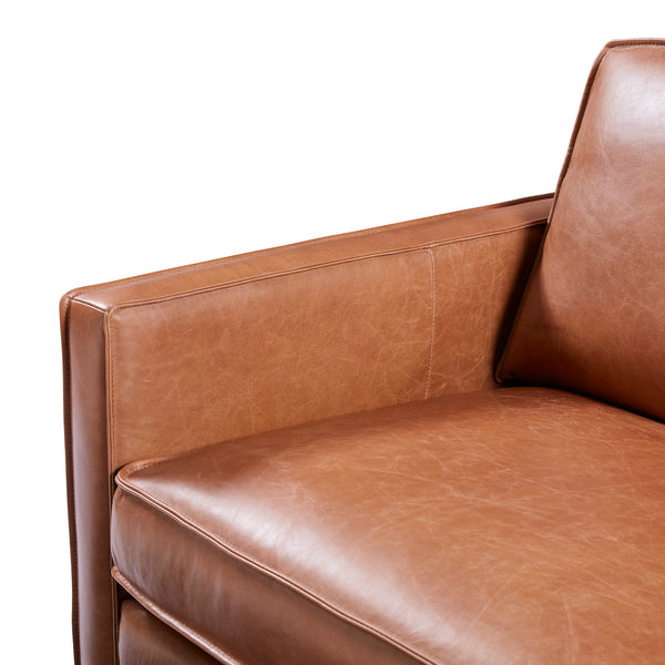 Wells Collection Chair Chestnut leather