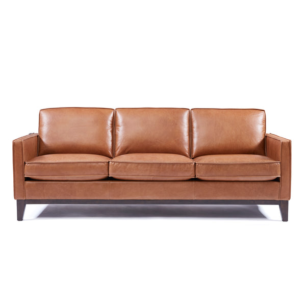 Wells Collection Sofa Chestnut leather