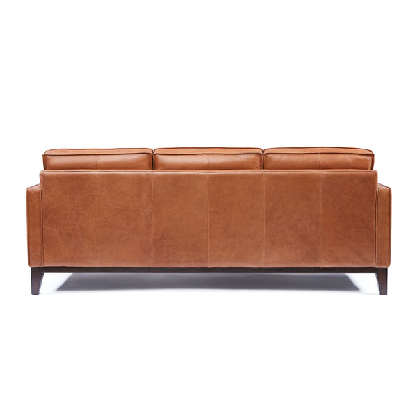 Wells Collection Sofa Chestnut leather