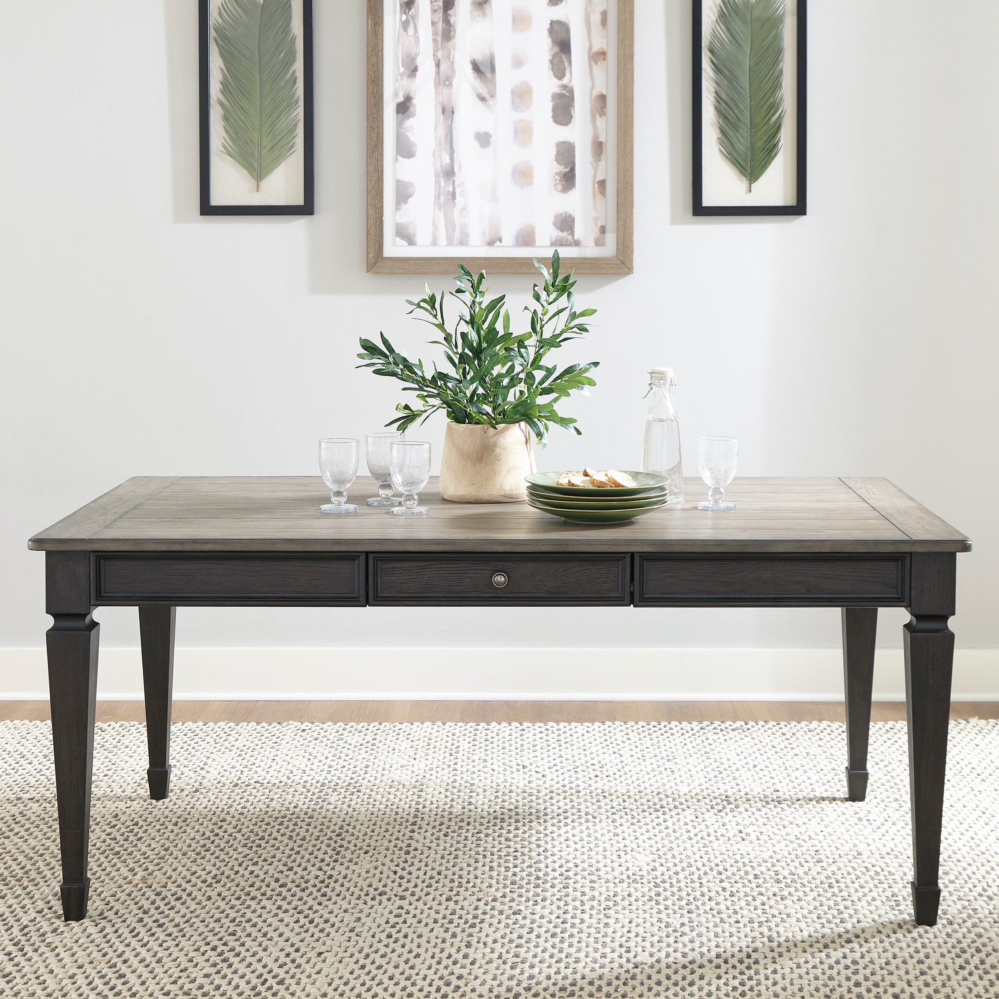 Liberty Furniture 417B-T4072 Rectangular Leg Table
