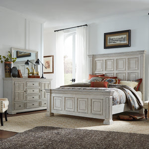 Liberty Furniture 361W-BR-QPBDM Queen Panel Bed, Dresser & Mirror