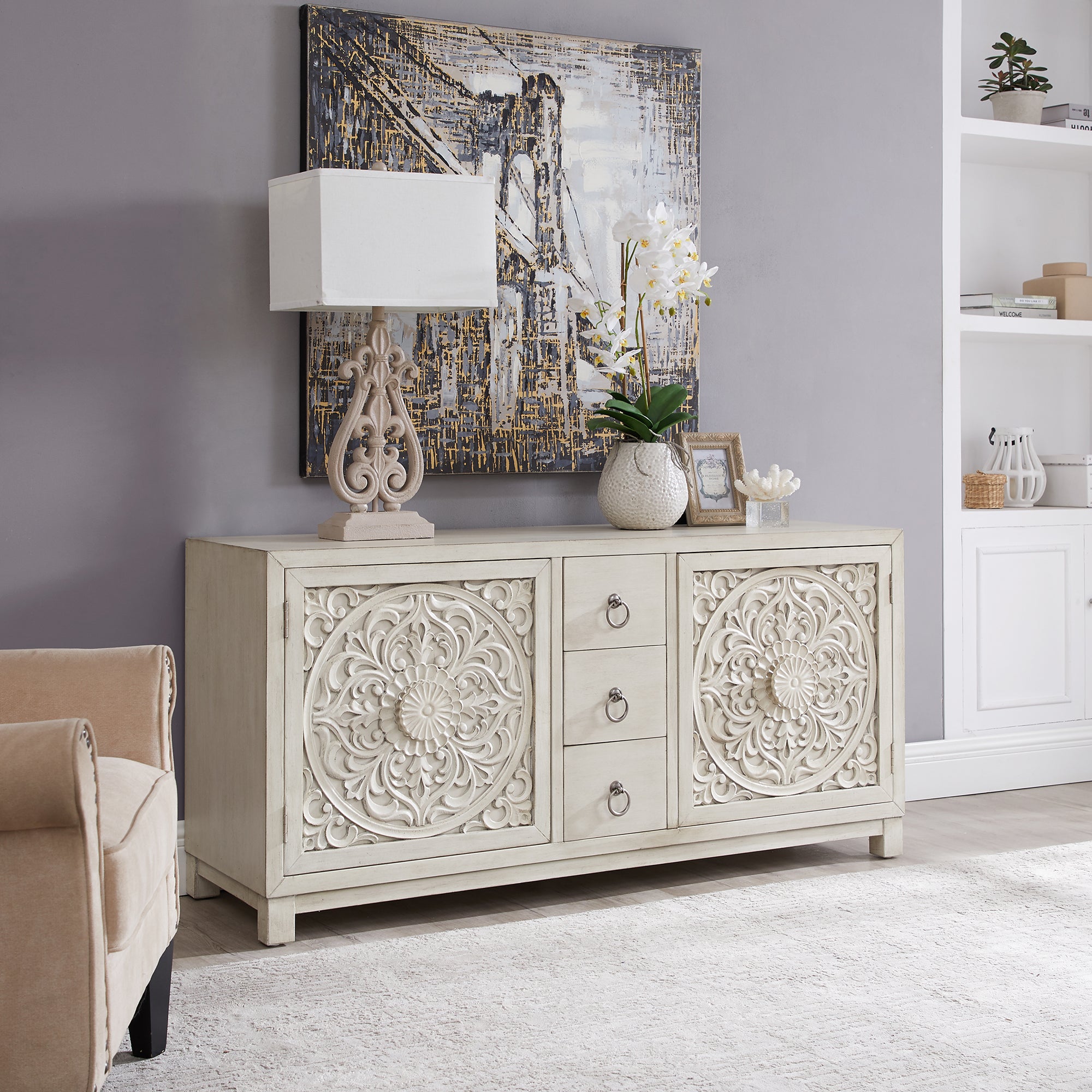 Liberty Furniture 2057W-AC6029 2 Door 3 Drawer Accent Cabinet