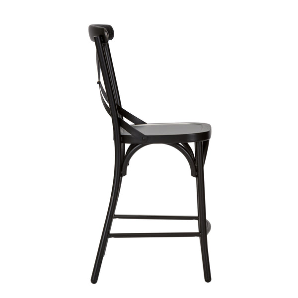 Liberty Furniture 179-B300524-B X Back Counter Chair - Black