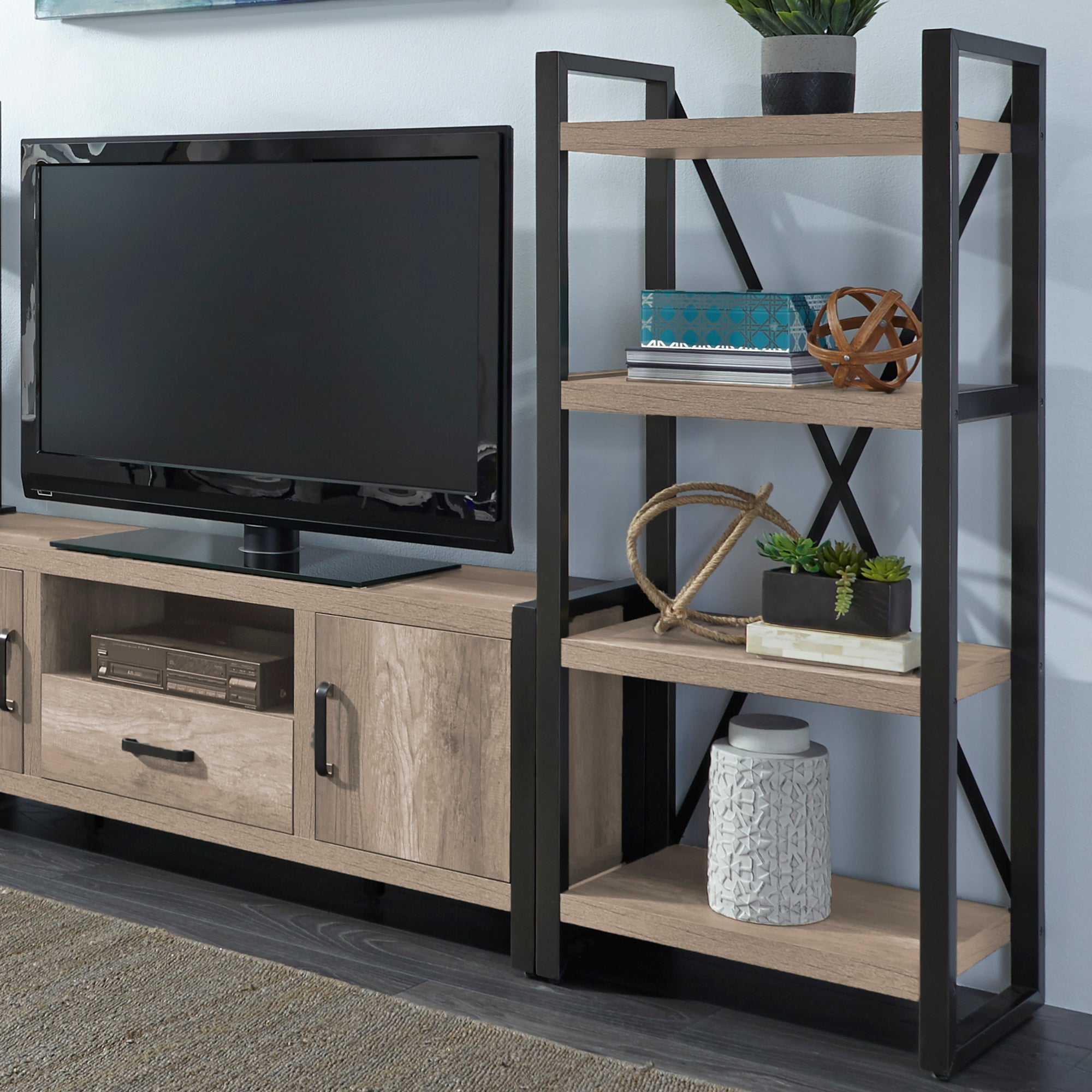 Liberty Furniture 439-EP60 Pier Unit with Faux Metal