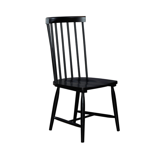 Liberty Furniture 224-C4000S-B Spindle Back Side Chair - Black (RTA)