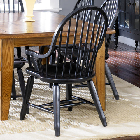 Liberty Furniture 17-C4051 Bow Back Arm Chair - Black