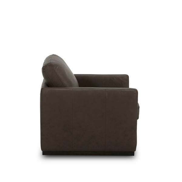 Liberty Furniture 713-ACH15-DB-L Leather Swivel Accent Chair - Timber