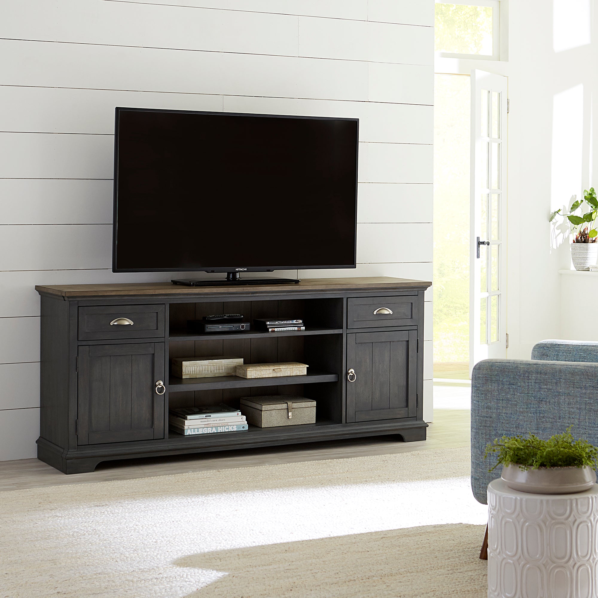 Liberty Furniture 303G-TV72 72 Inch Entertainment TV Stand