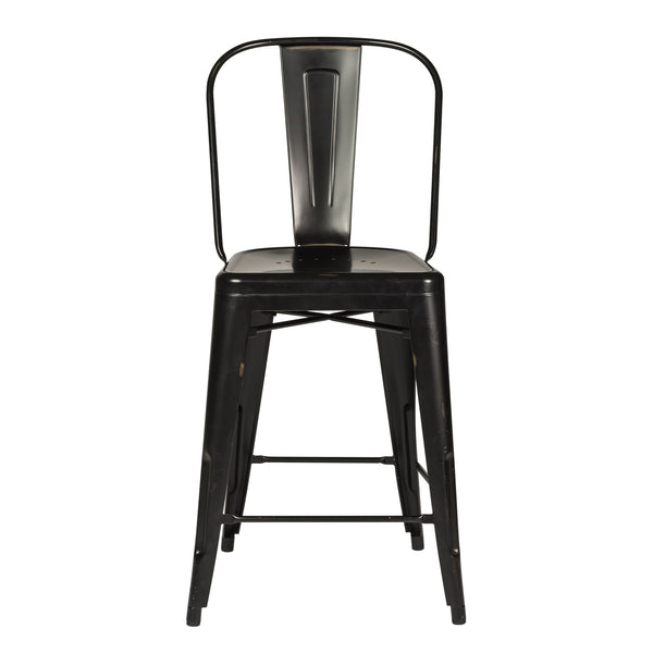 Liberty Furniture 179-B350524-B Bow Back Counter Chair - Black (RTA)