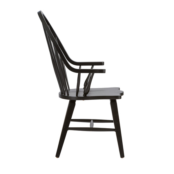 Liberty Furniture 482-C1000A Windsor Back Arm Chair - Black