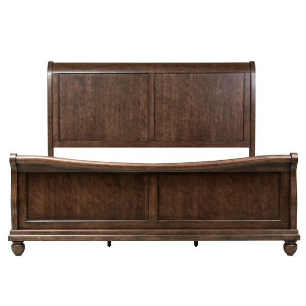 Liberty Furniture 589-BR-KSLDMC King Sleigh Bed, Dresser & Mirror, Chest
