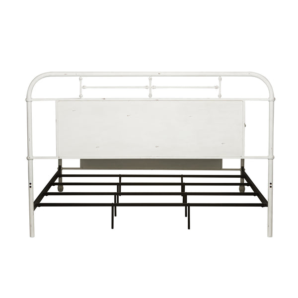 Liberty Furniture 179-BR15HFR-AW King Metal Bed - Antique White