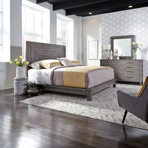 Liberty Furniture 406-BR-QPLDM Queen Platform Bed, Dresser & Mirror