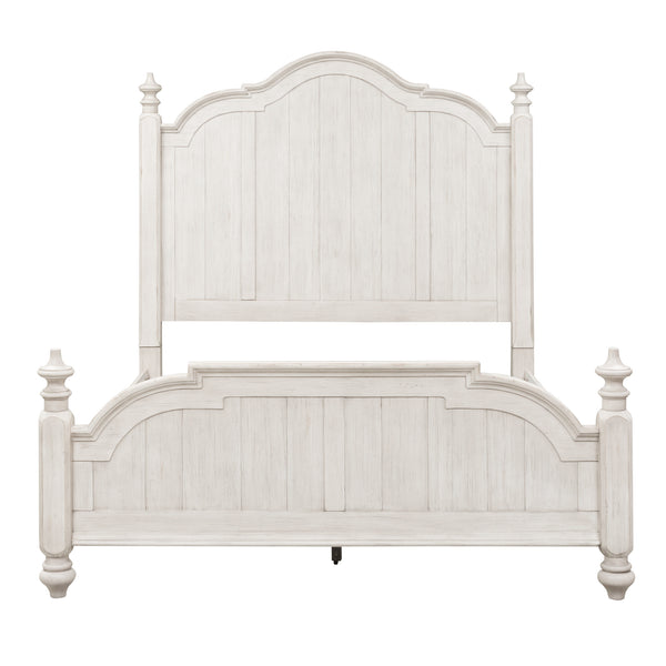 Liberty Furniture 652-BR-KPSDMC King Poster Bed, Dresser & Mirror, Chest