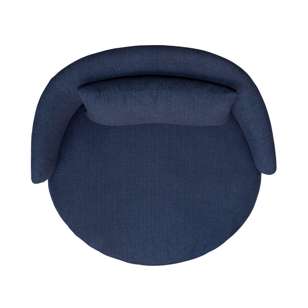 Liberty Furniture 708-ACH15-N Uph Swivel Cuddler Chair - Midnight
