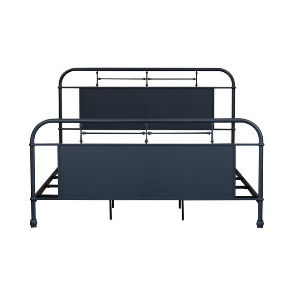 Liberty Furniture 179-BR15HFR-N King Metal Bed- Navy