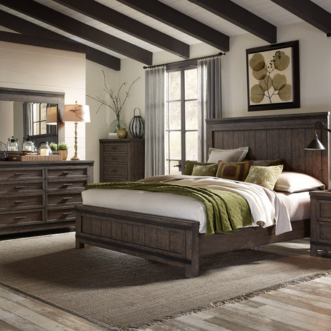 Liberty Furniture 759-BR-QPBDM Queen Panel Bed, Dresser & Mirror
