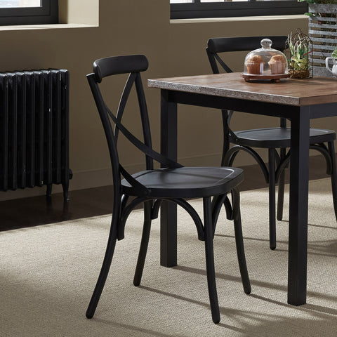 Liberty Furniture 179-C3005-B X Back Side Chair - Black