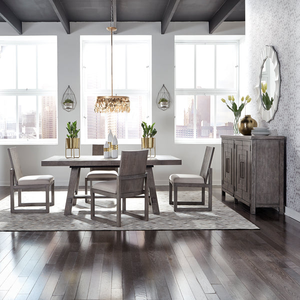 Liberty Furniture 406-DR-O5TRS Opt 5 Piece Trestle Table Set