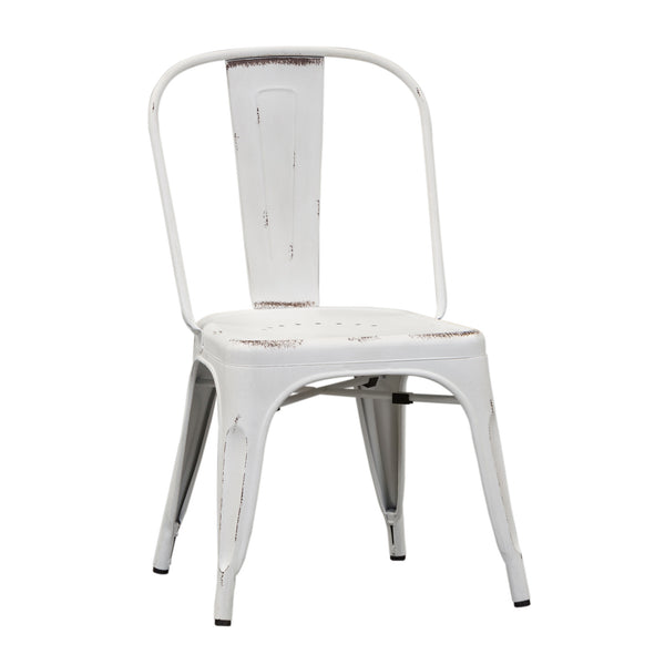 Liberty Furniture 179-C3505-AW Bow Back Side Chair - Antique White