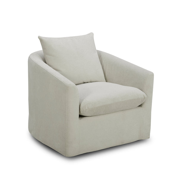 Liberty Furniture 712-ACH15-T Uph Swivel Accent Chair - Ivory